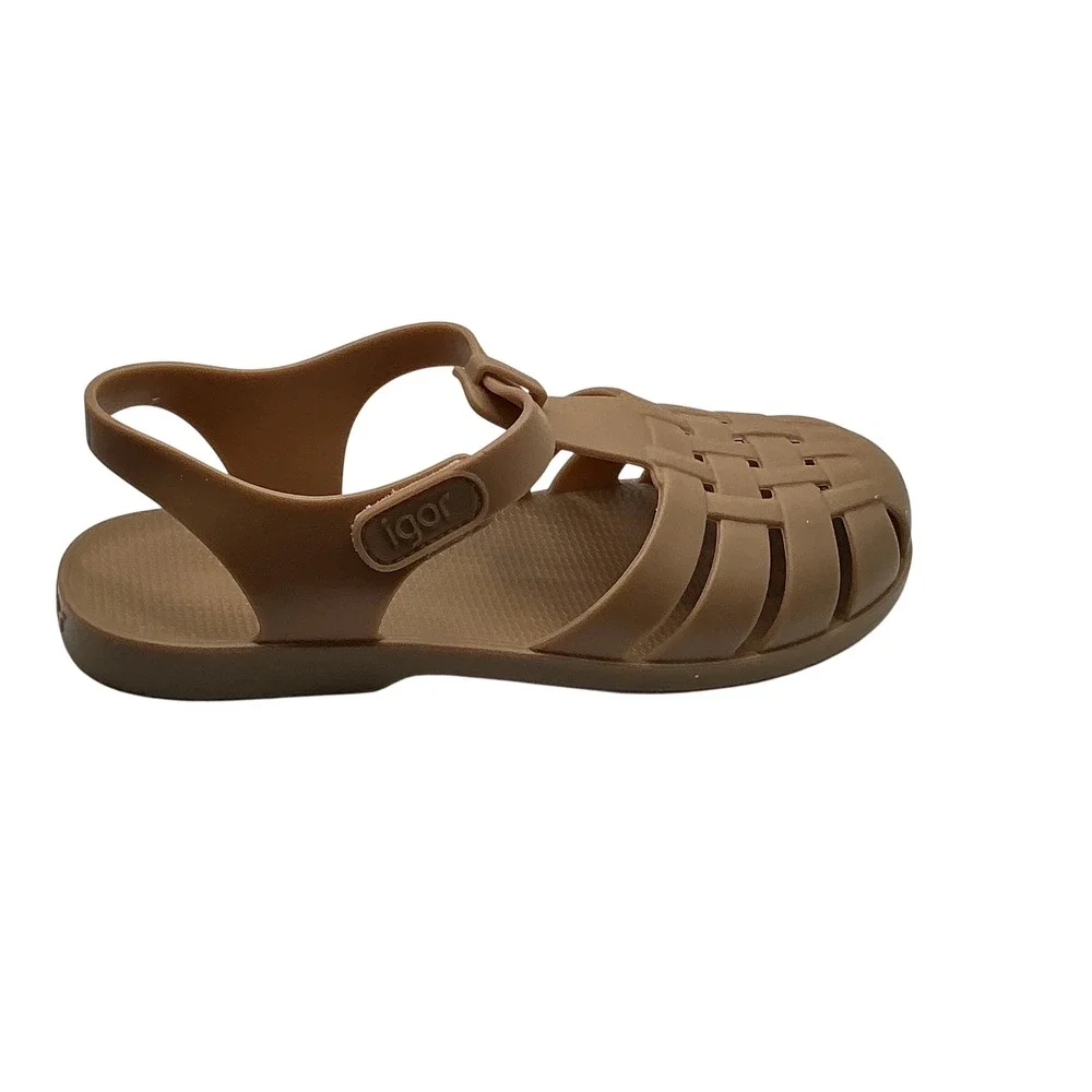 Igor Classic‎ Jelly Sandals Taupe Kids EU 34 US 4 Clasica Made in Spain